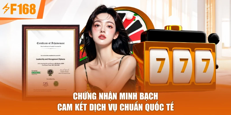 Chứng nhận minh bạch cam kết dịch vụ chuẩn quốc tế